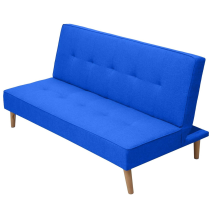 Sofá Cama de 2 Plazas - 188 x 88 x 88 cm - Apertura Clic-Clac - Máximo Relax, Confort y Resistencia Color Azul