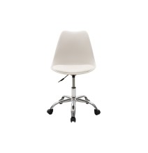 Silla de Oficina Ergonómica en Color Blanco - 93-80x57x48 cm, Comodidad y Estilo Moderno para Trabajo y Estudio.